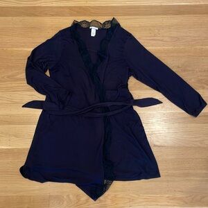 Eberjey lace Estelle robe, size medium